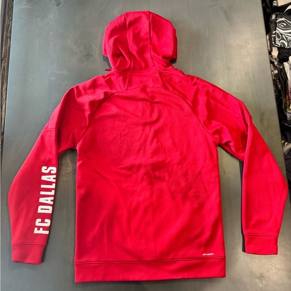 EUC Men's Adidas FC Dallas Red Hoodie Size Medium M - Picture 5 of 5